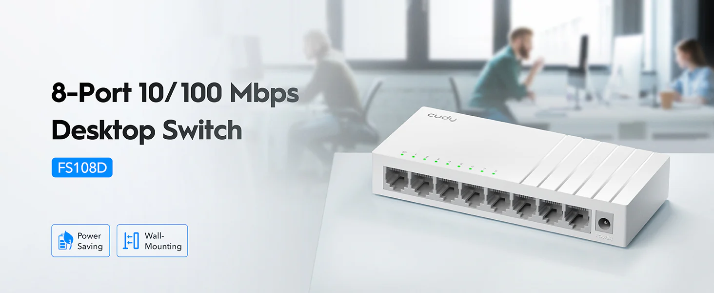 CUDY FS-108D 8-Port Metal Switch