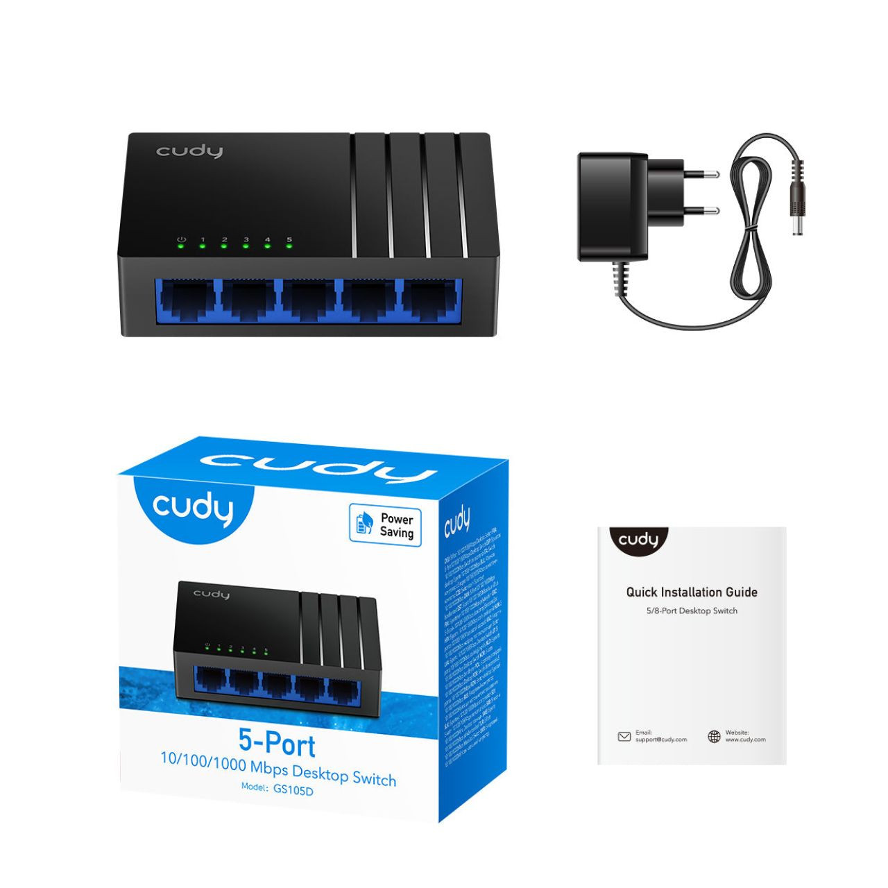 CUDY GS105D Gigabit 5-Port Switch