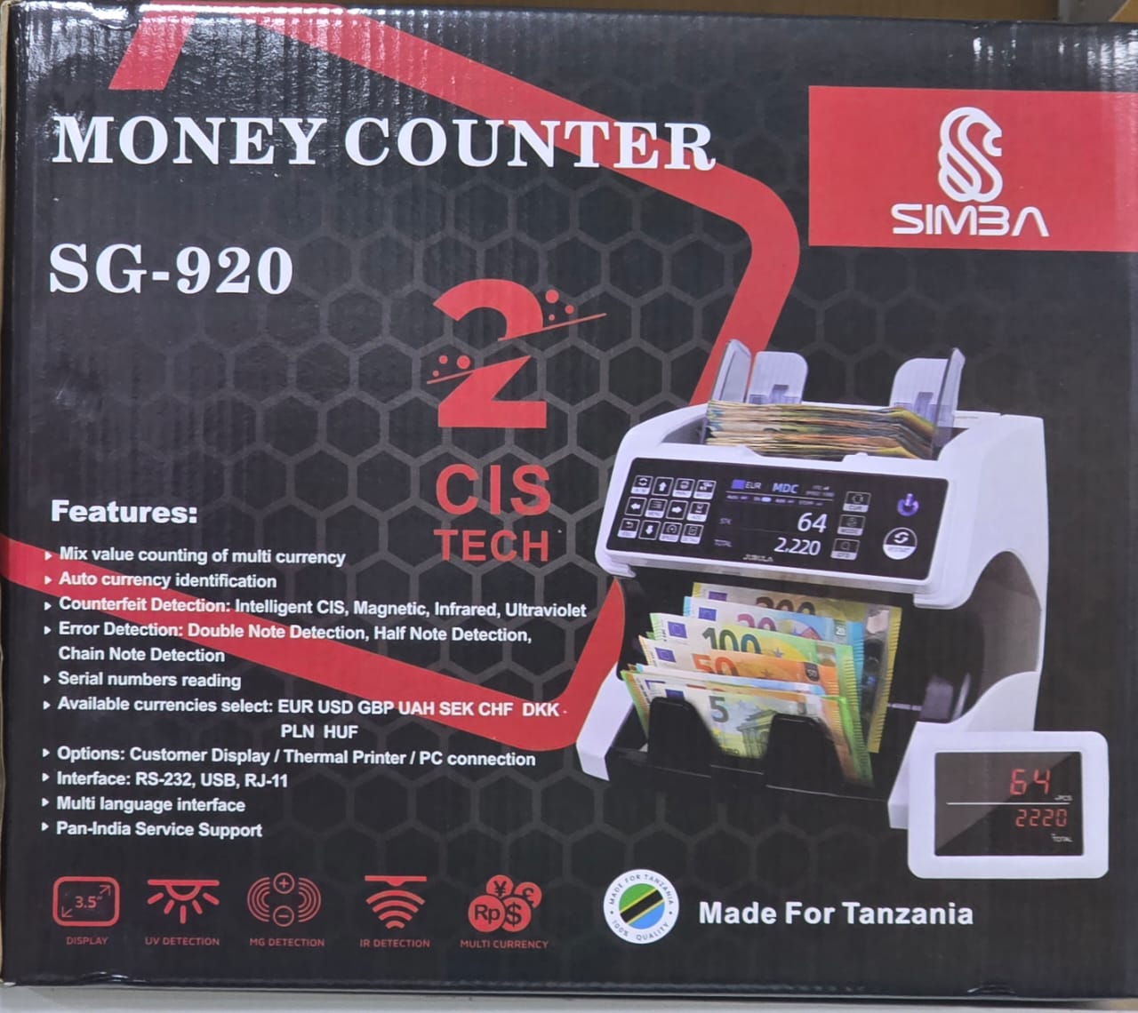 MONEY COUNTER MIX VALUE 920CIS